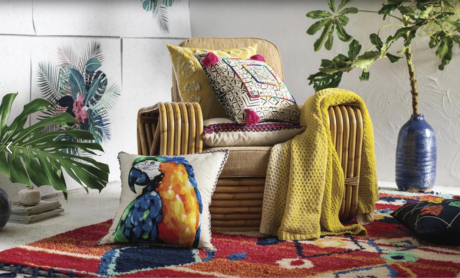 Ambiente con cojín Harvey de Kas Australia