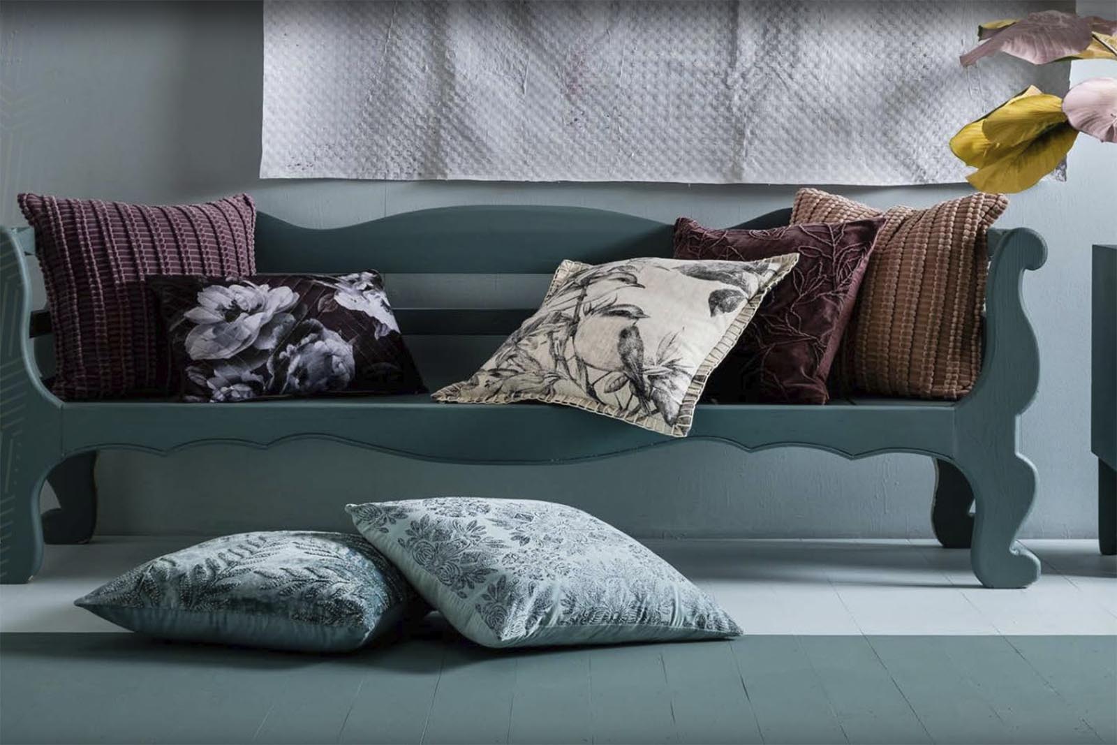 Ambiente con cojín Toorak de Kas Australia