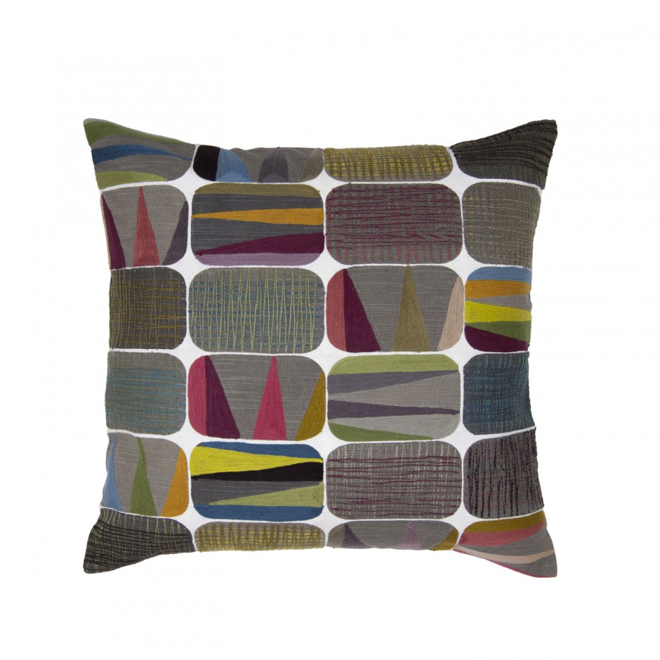 Cojín bordado vivaraise amos mineral