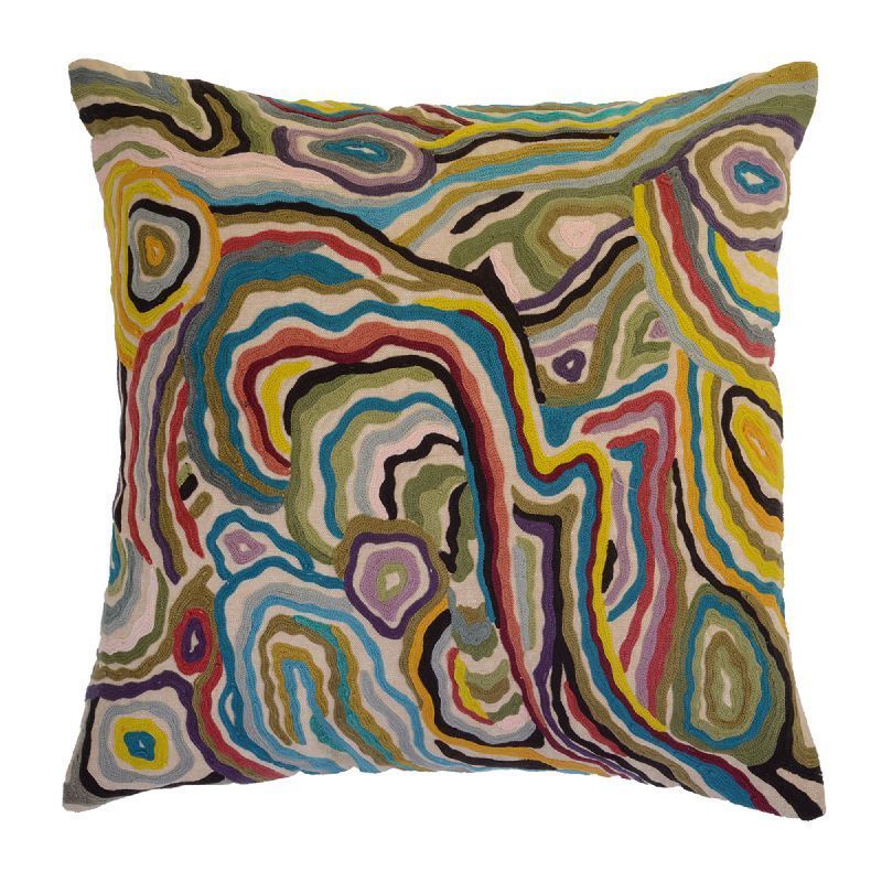 Cojín bordado orgánico