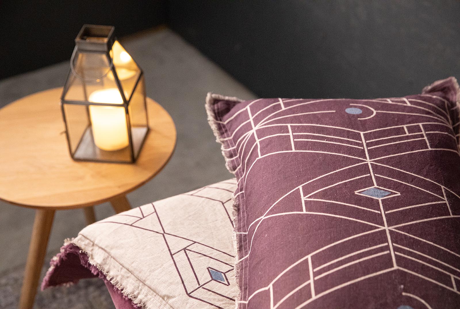 Ambiente cojín Zeff Tess Burdeos Vivararaise