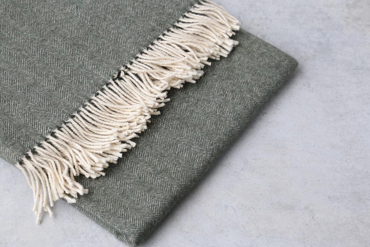 manta de lana grazalema color grey